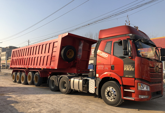 5 Axle 45m³ Dumper Trailer To West African